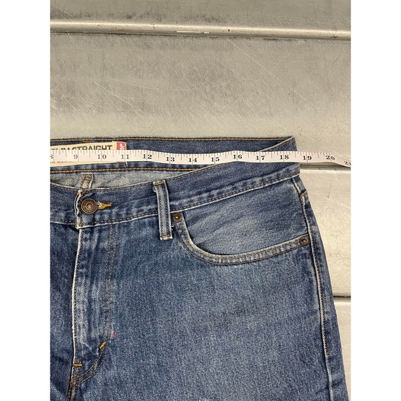 Levis 514 Jeans Mens 36X30 Blue Medium Wash Denim Slim Straight 100% Cotton - Picture 8 of 16